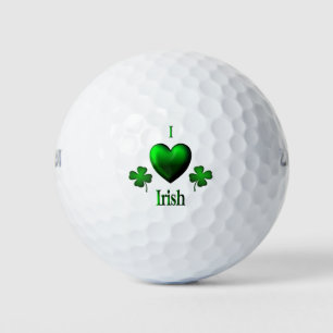 Green I Heart Irish Golf Balls