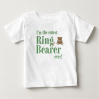 Green I’m The Cutest Ring Bearer Ever Wedding