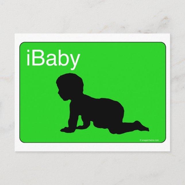 Green iBaby Postcard (Front)
