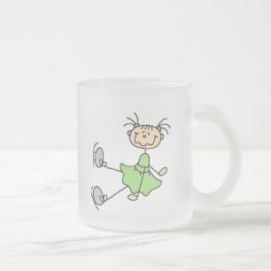 Green Ice Skating Girl Mug