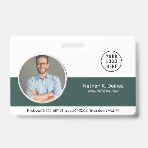 Green ID   Employee Photo ID Company Security  Badge