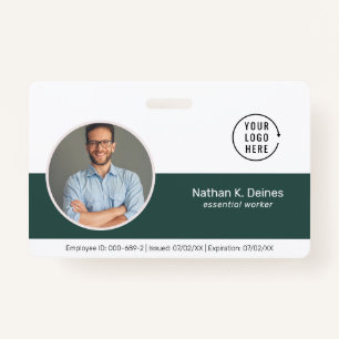Green ID   Employee Photo ID Company Security  Badge