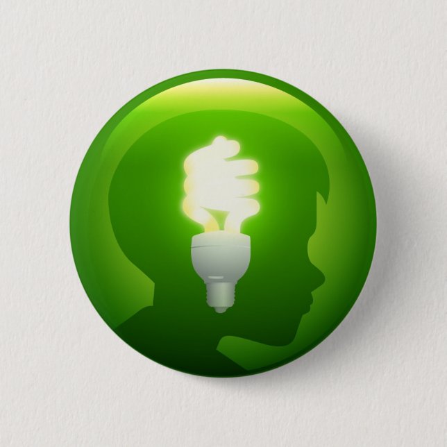 Green Idea Button (Front)