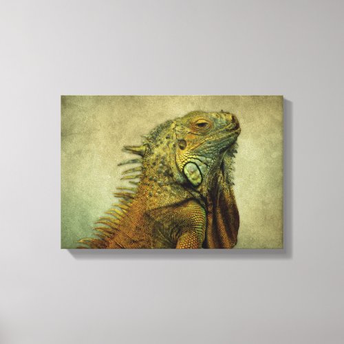 Green Iguana Canvas Print