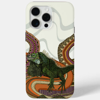 green iguana iPhone 15 pro max case
