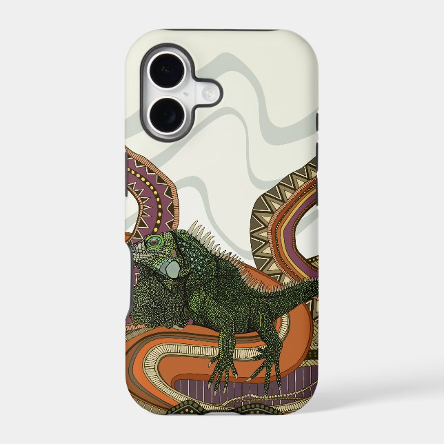 green iguana Case-Mate iPhone case (Back)