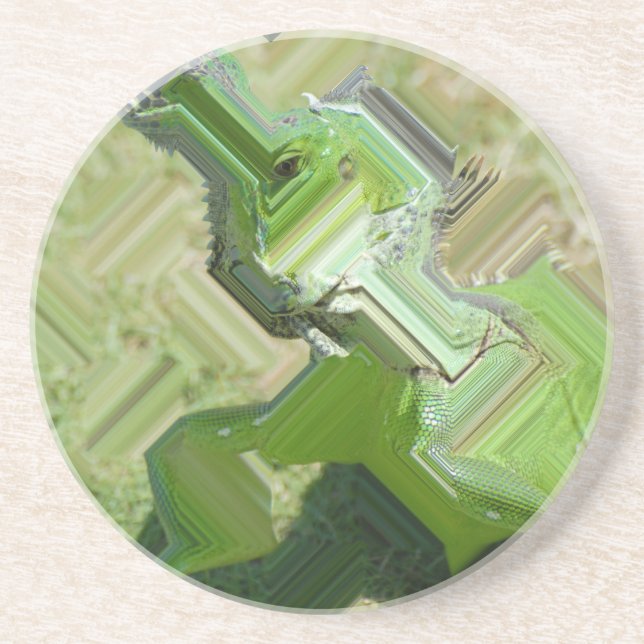 Green Iguana Coaster (Front)