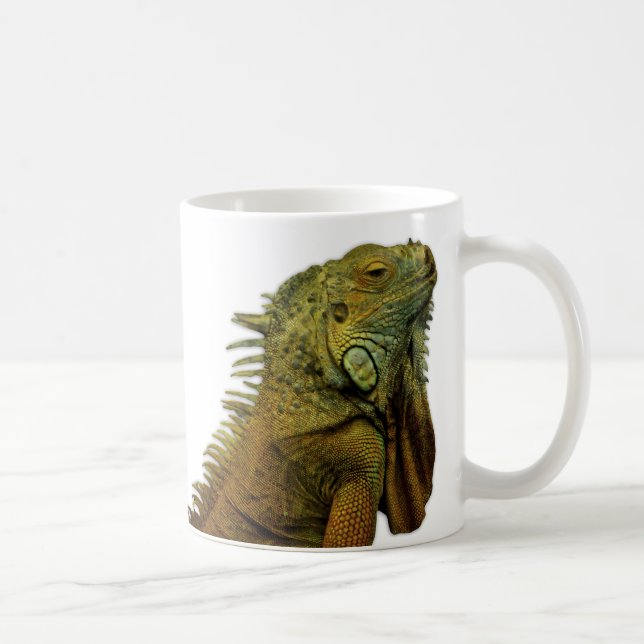 Green Iguana Coffee Mug (Right)