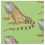 green iguana fabric