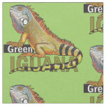 green iguana fabric