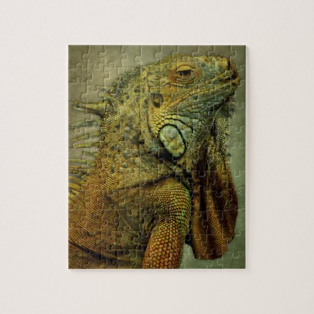 Green Iguana Jigsaw Puzzle (Vertical)