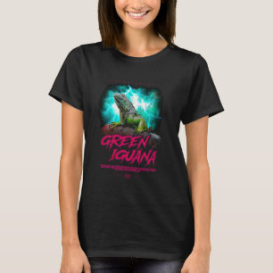 Green Iguana Modern Streetwear Reptile Keeper 1 T-Shirt