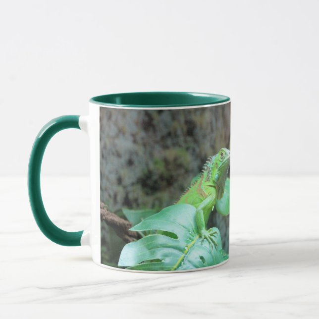   Green iguana Mug (Left)