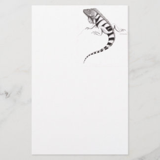 Green Iguana Pen Study Stationery