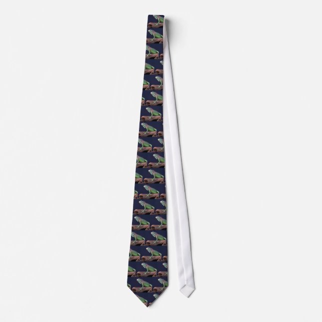 Green iguana tie (Front)