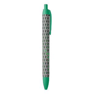 Green image under gray plaques, oblong squares? pen