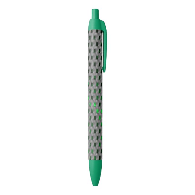 Green image under gray plaques, oblong squares? pen (Bottom (Vertical))