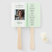 Green In Loving Memory Elegant Funeral Memorial