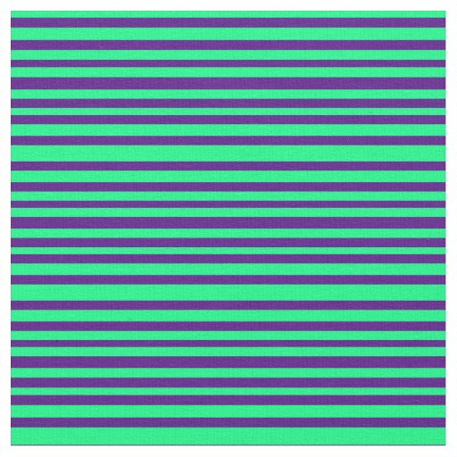 Green & Indigo Colored Pattern Fabric