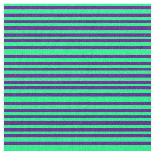 Green & Indigo Colored Pattern Fabric (Close Up)