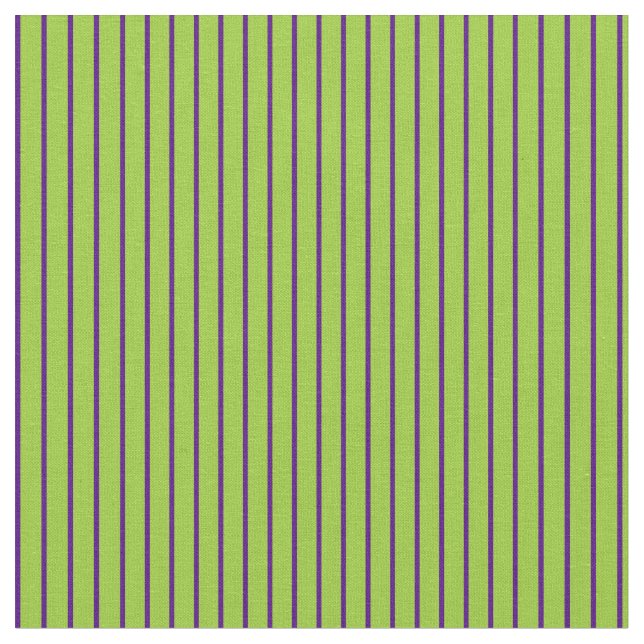 Green & Indigo Lined/Striped Pattern Fabric (Close Up)