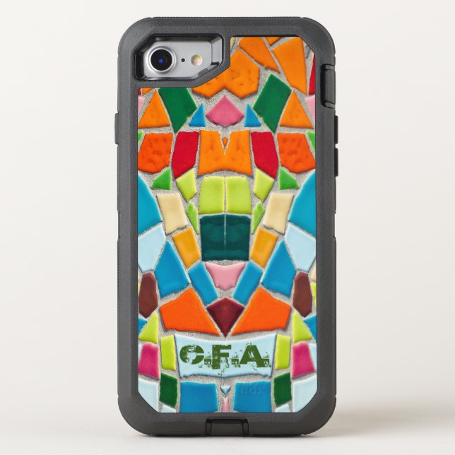 Green Initials  Otterbox iPhone Case (Back)