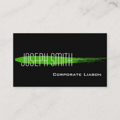 Green Ink Spot Standard Business Cards