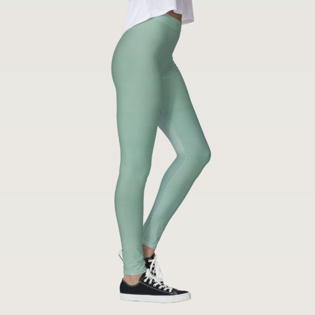 Green Inspired 83 by Kristalin Davis Leggings (Right)