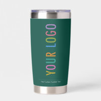 Green Insulated Tumbler Custom Logo Branded 20 oz