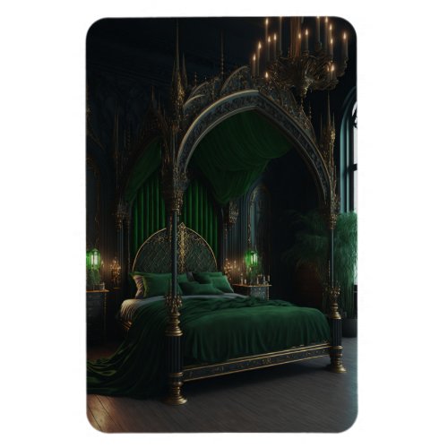 Green Interior Design In a Gothic Style Magnet