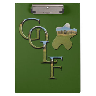 Green Interlinked Golf Name, Clipboard