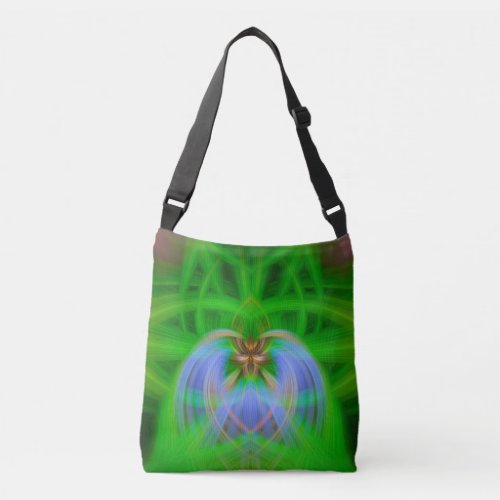 Green Intricacy  Crossbody Bag
