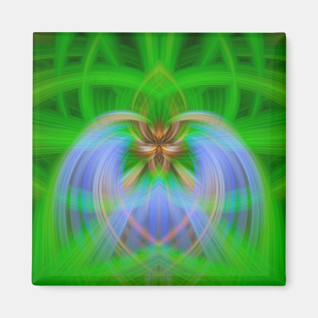 Green Intricacy  Magnet (Front)