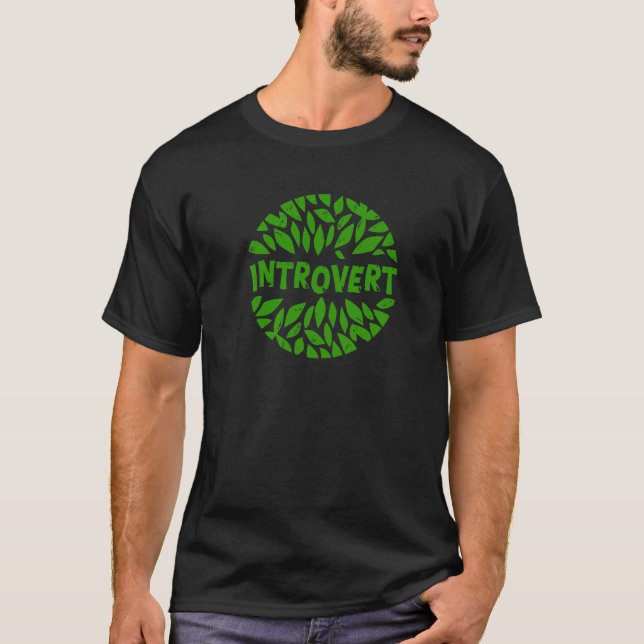 green Introvert T-Shirt (Front)