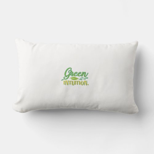 Green Intuition Lumbar Pillow