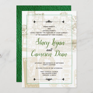 Green Ireland Passport Invitation