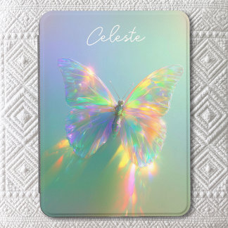 Green Iridescent Glass Butterfly Kindle Cover