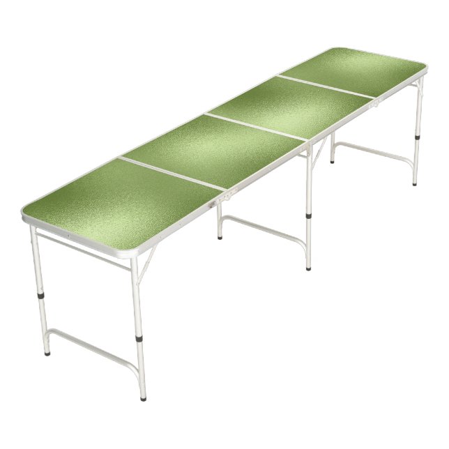 Green iridescent texture background beer pong table (Angled)