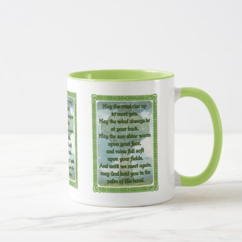 Green Irish Blessing Mug