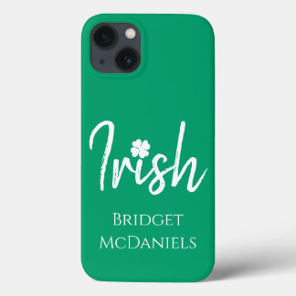 Green Irish Four Leaf Clover St Patricks Day    iPhone 13 Case