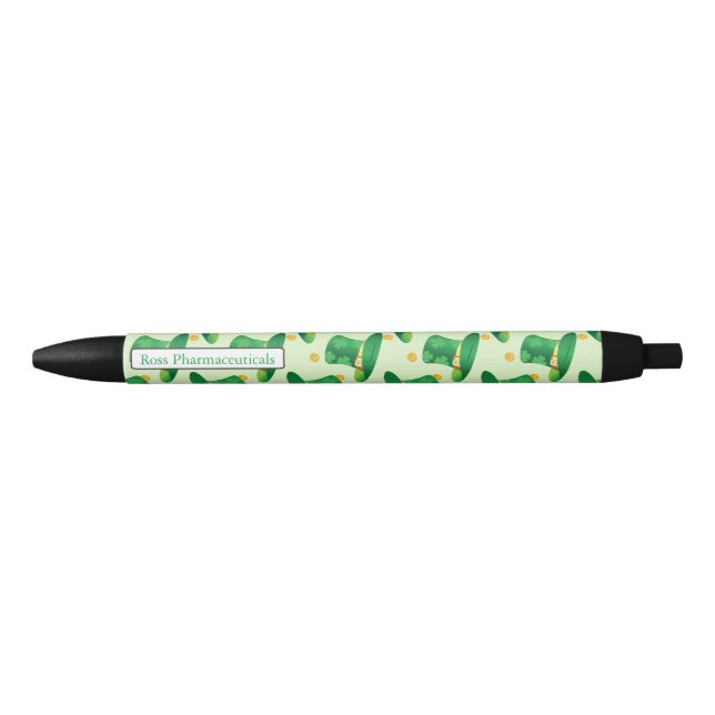 Green Irish Hat pattern , st patrick's day design Pen (Front)