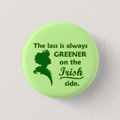 Green Irish Lass Small Button