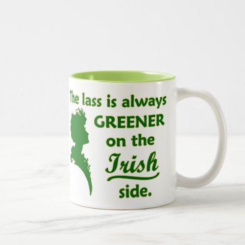 Green Irish Lass Two_Tone Coffee Mug