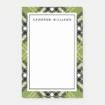 Green Irish Plaid Pattern Post-it Notes