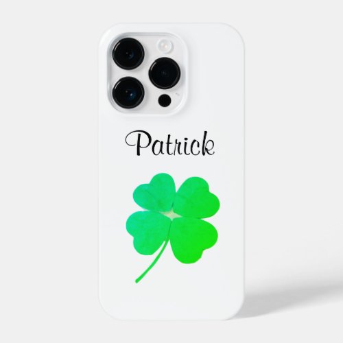 Green Irish Shamrock St Patricks Day Phone Case