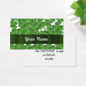 Green Irish shamrocks personalized (Desk)