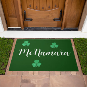 Green Irish Surname  Doormat