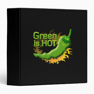 Green is HOT 3 Ring Binder