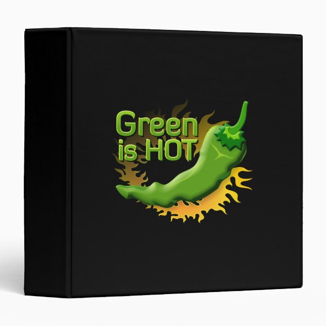 Green is HOT 3 Ring Binder (Front/Spine)
