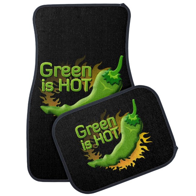 Green is HOT Car Mat (Set)